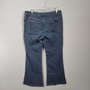 Chadwicks Jeans Womens 12P Bootcut Denim Jeans Mid Wash Blue